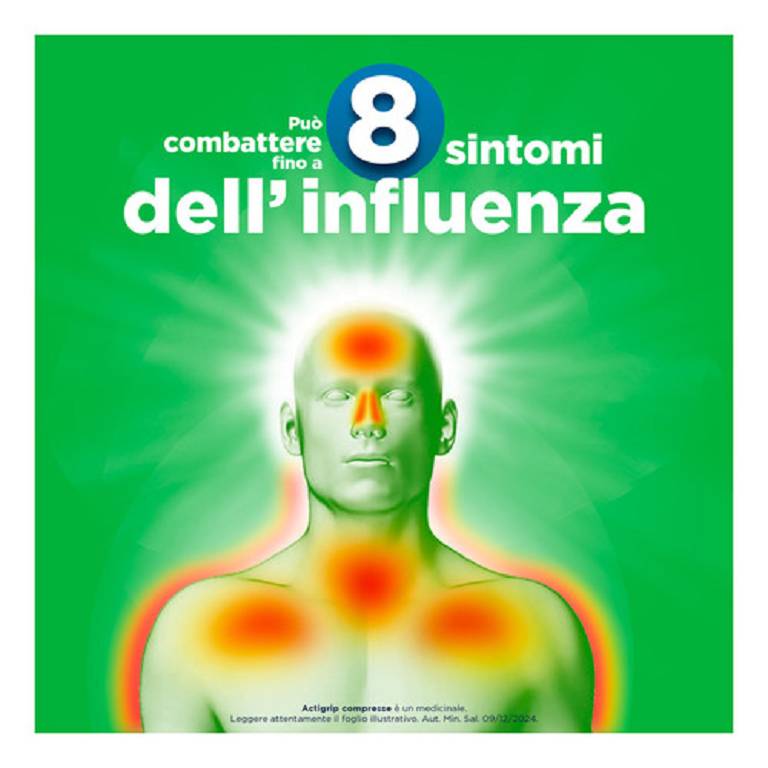 ACTIGRIP 12 Compresse 2,5+60+500 mg