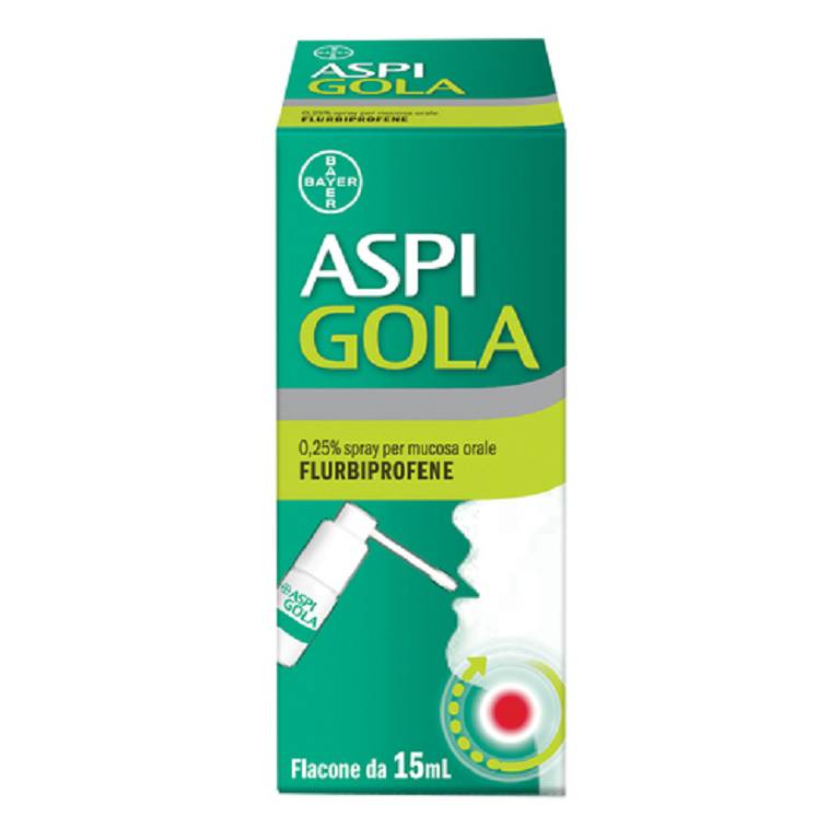 ASPI GOLA spray 15ML 0,25% Flurbiprofene