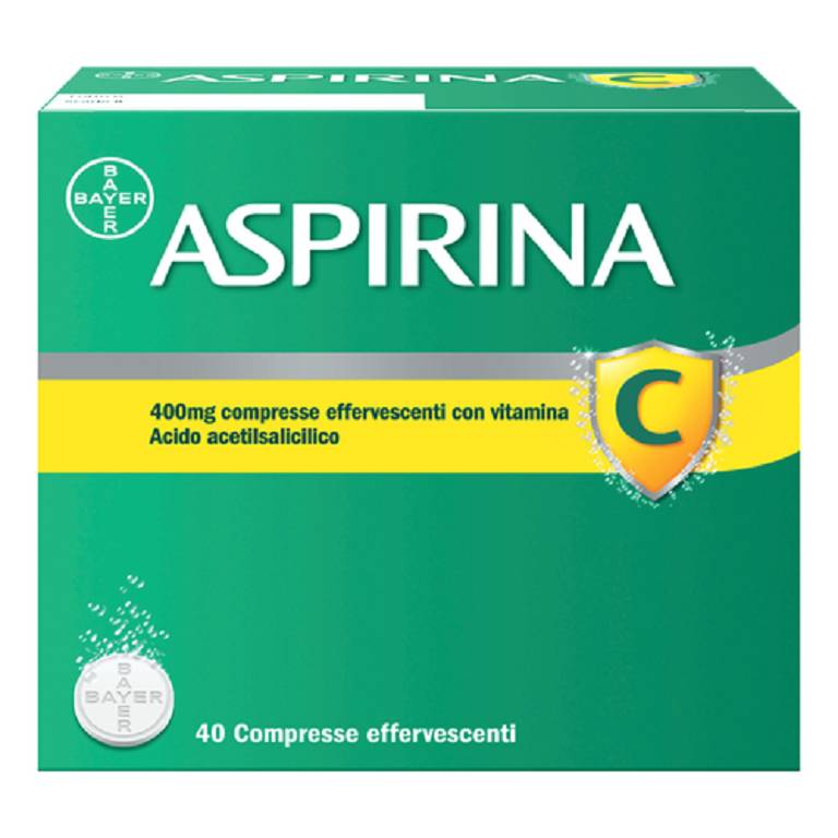 ASPIRINA C 40 Compresse Effervescenti 400+240 mg