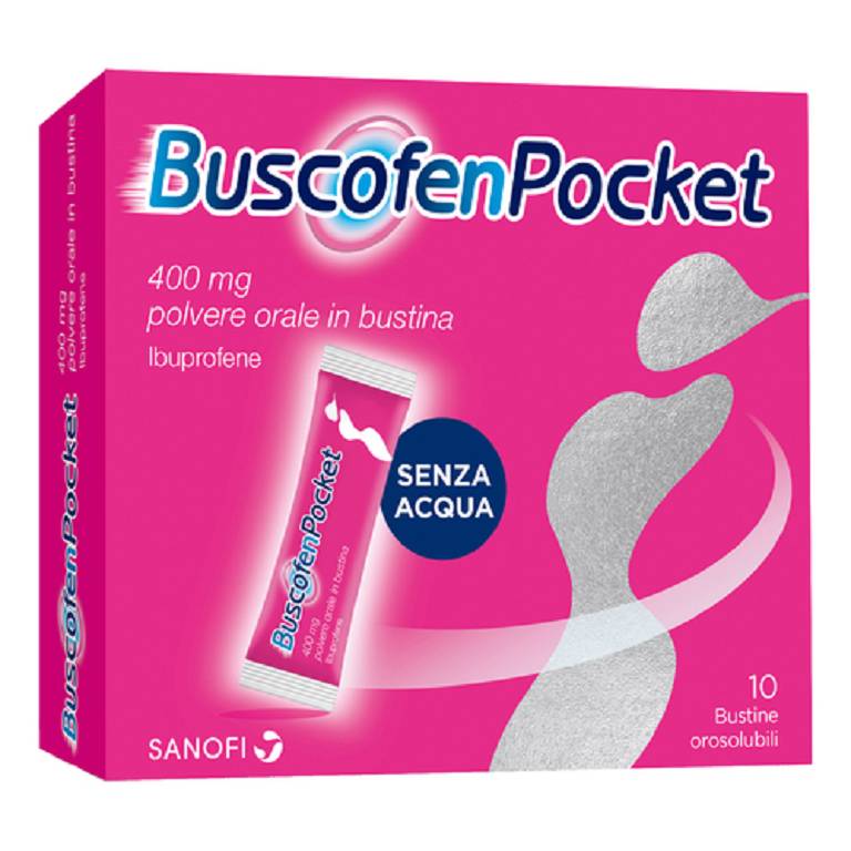 BUSCOFENPOCKET 10 bustine orosolubili 400 mg