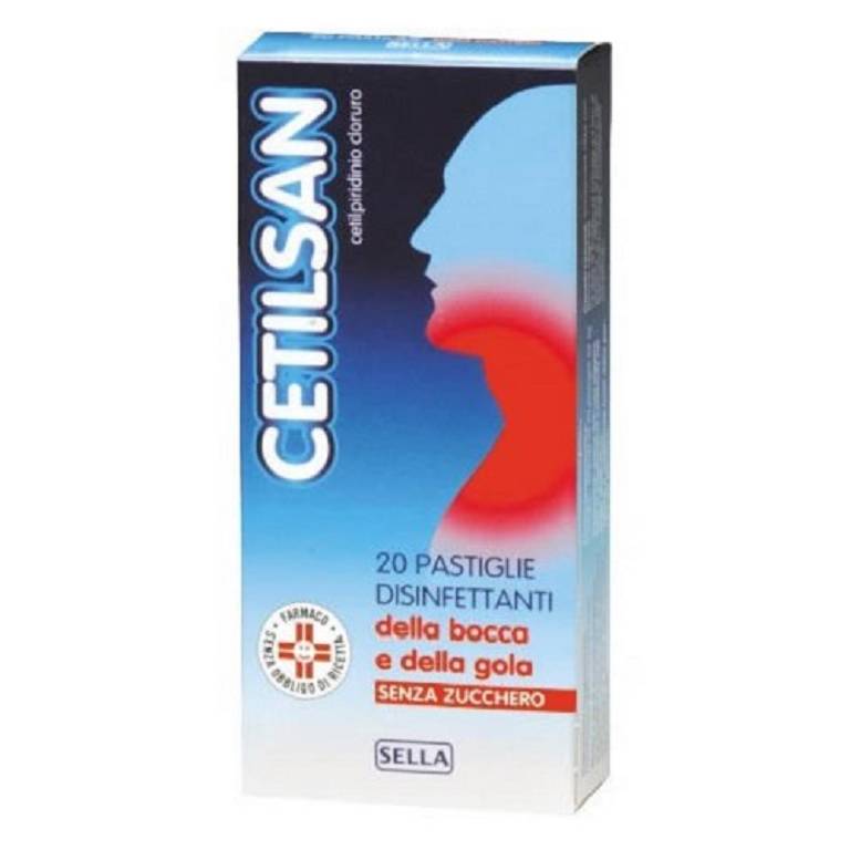 CETILSAN 20 pastiglie senza zucchero 