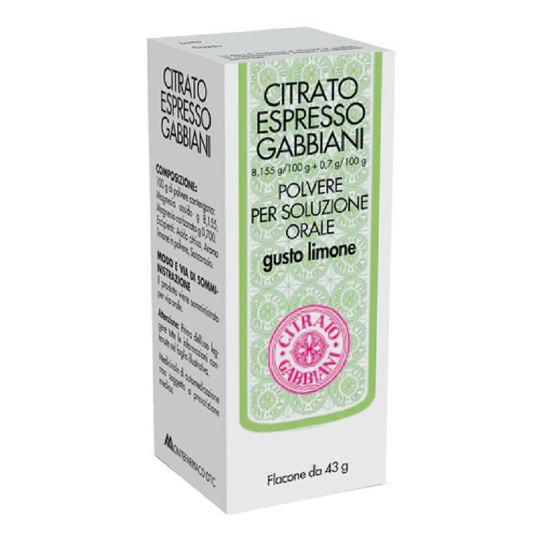 CITRATO ESPRESSO GABBIANI gusto limone