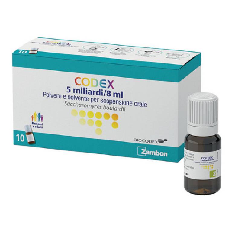 CODEX SOSPENSIONE ORALE 10 FLACONI 5 MILIARDI 8ML