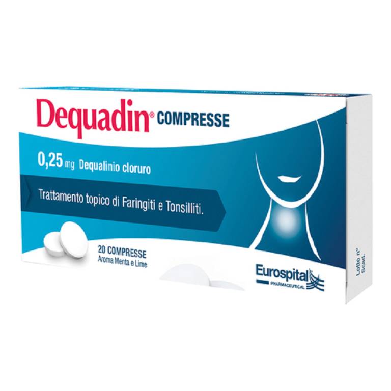 DEQUADIN 20 COMPRESSE 0,25 mg