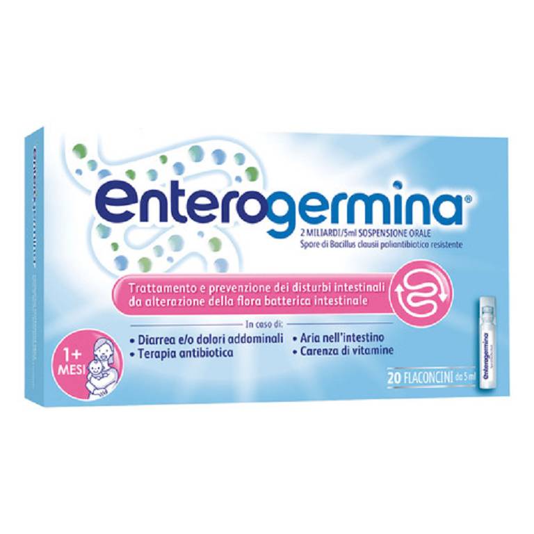ENTEROGERMINA SOSPENSIONE ORALE 20 FLACONI 2 MILIARDI /5ml