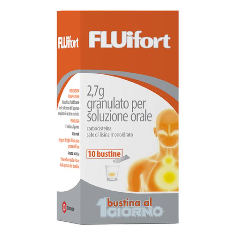 FLUIFORT 10 BUSTINE GRANULATO PER SOSPENSIONE ORALE  2,7g