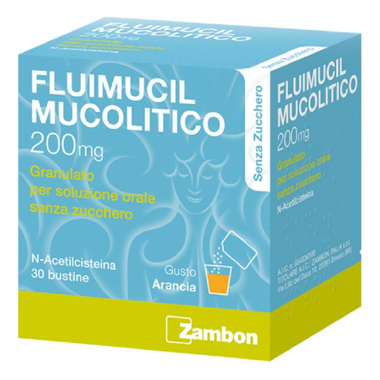 FLUIMUCIL MUCOL 30 BUSTINE 200mg SENZA ZUCCHERO
