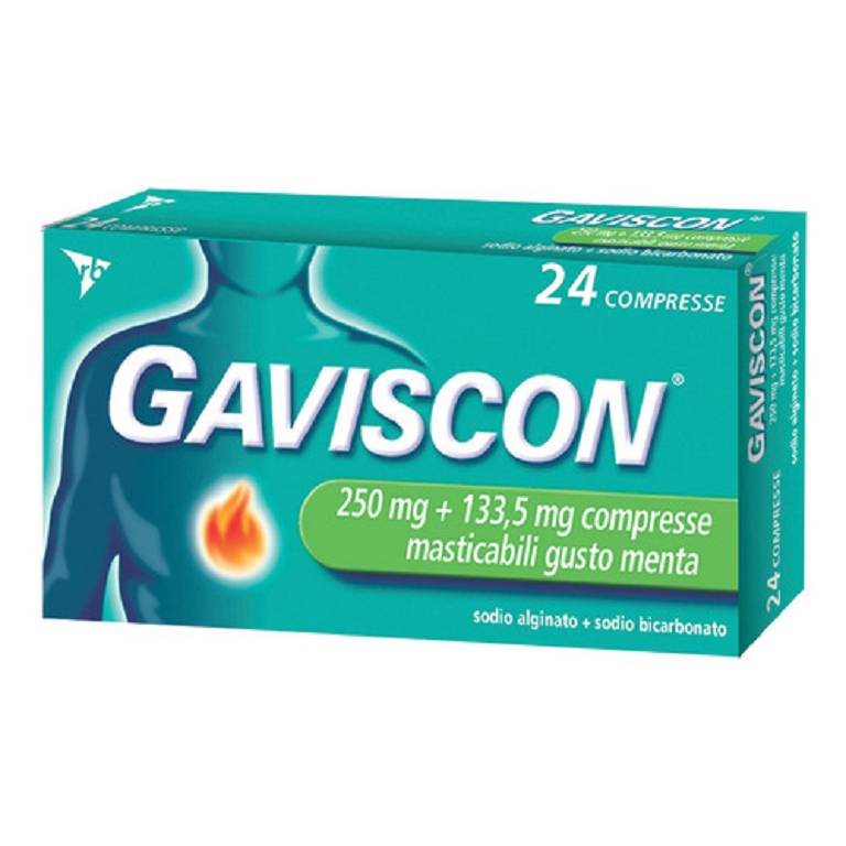 GAVISCON 24CPR MENTA 250+133,5mg