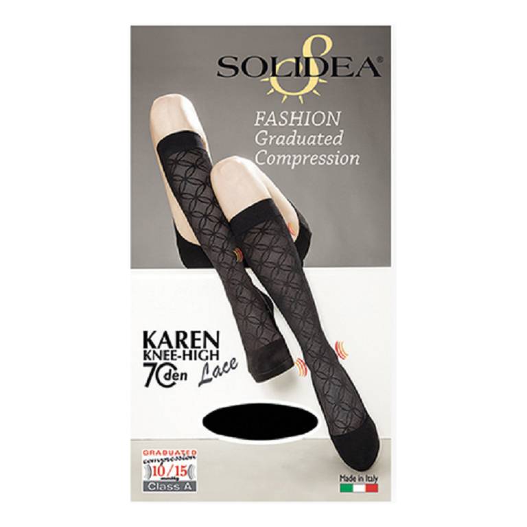 KAREN LACE 70 GAMB NERO 2M