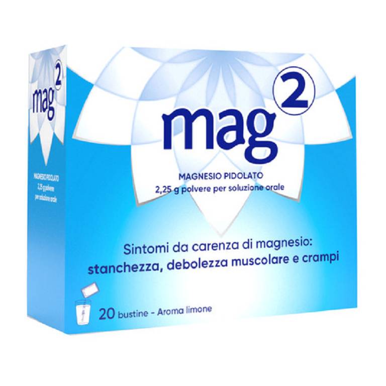 MAG 2 MAGNESIO PIDOLATO SOLUZIONE ORALE GRANULATO 20 BUSTINE 2,25g