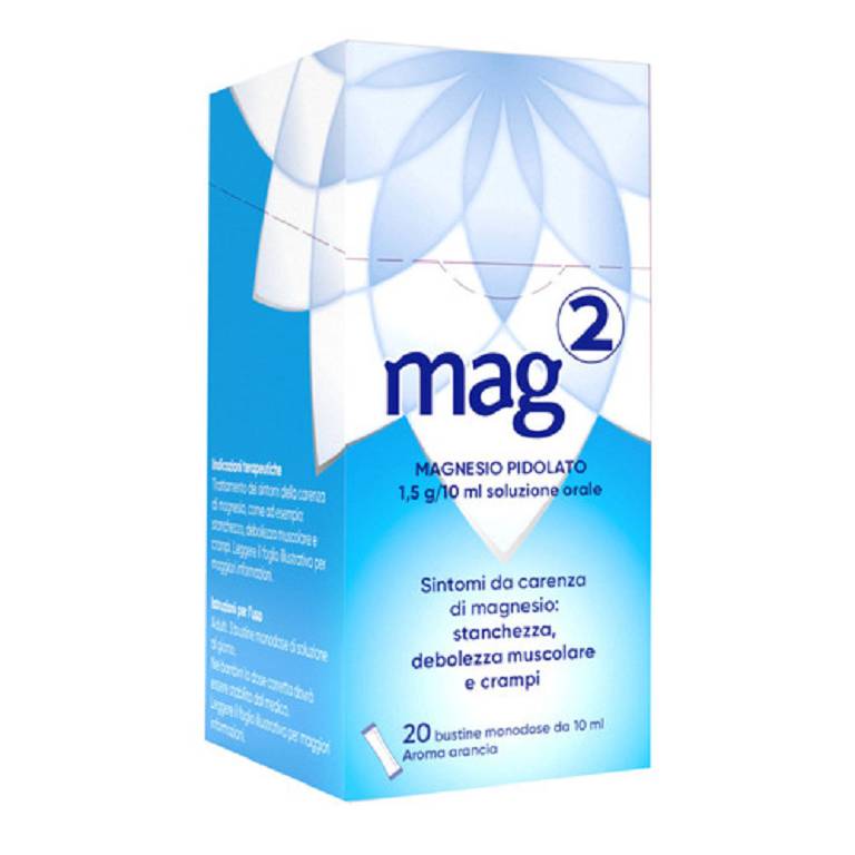 MAG 2 MAGNESIO PIDOLATO SOSPENSIONE ORALE SOLUZIONE 20 BUSTINE 1,5g/10ml