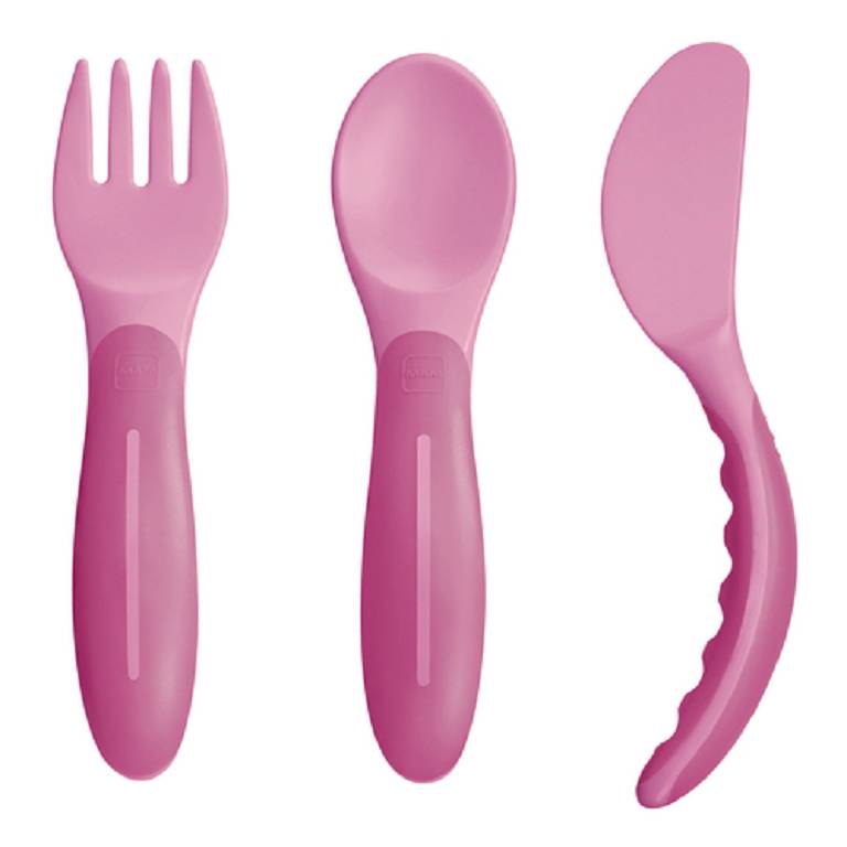 MAM BABYS CUTLERY 6+ FEMMINA