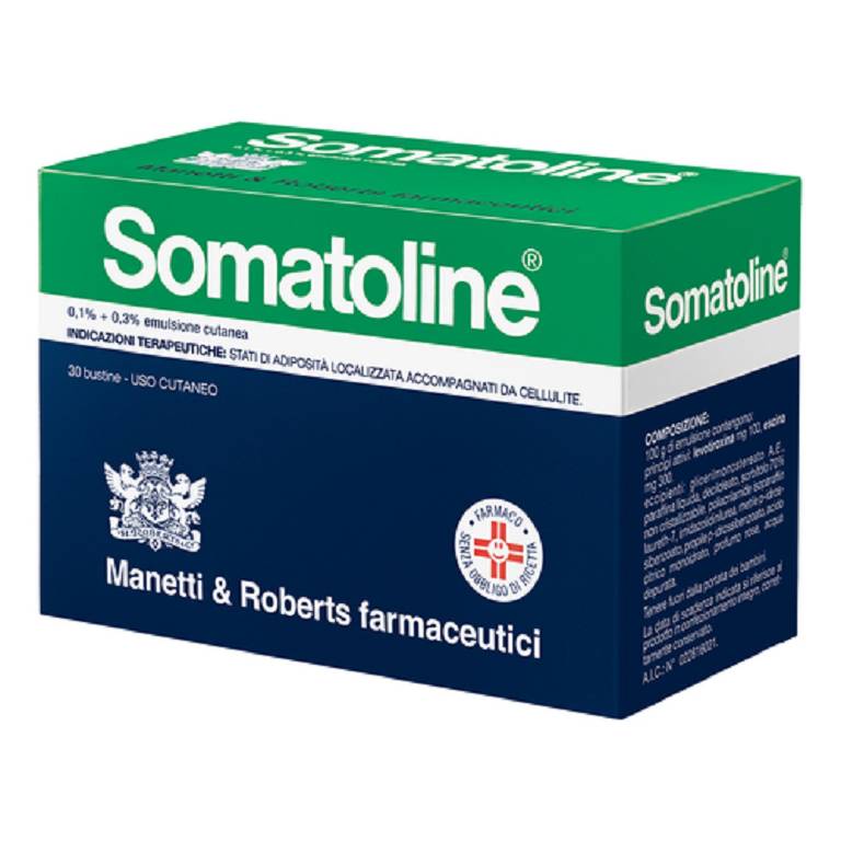 SOMATOLINE EMULSIONE CUTANEA 30 BUSTINE 0,1+0,3%