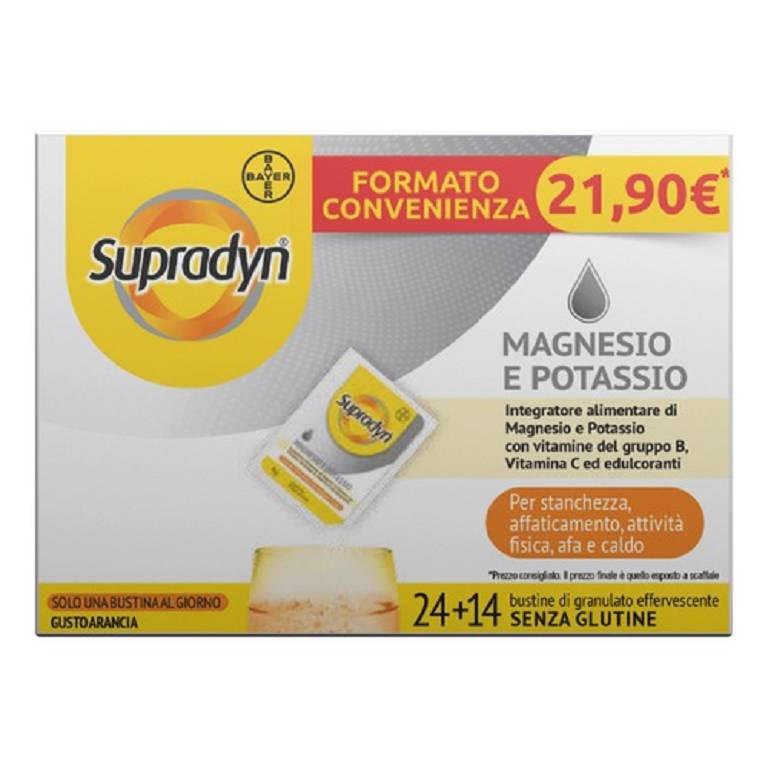 SUPRADYN magnesio e potassio edizione limitata 38 buste