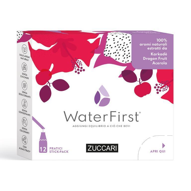WATERFIRST KARKADÈ, DRAGON FRUIT, ACEROLA 12 STICK